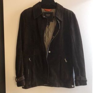 Coach Chocolate suede jacket.